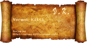 Vermes Kitti névjegykártya