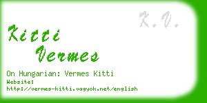 kitti vermes business card